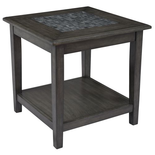 Grey Mosaic End Table